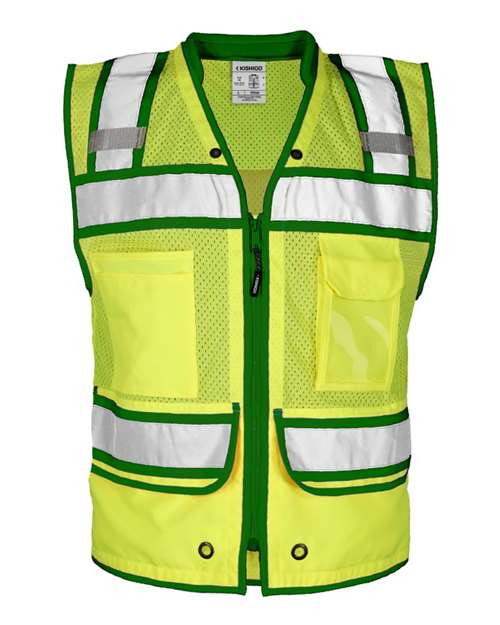 Color Contrast High-Performance Class 2 Surveyors Vest - Image 5