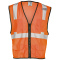 6 Pocket Mesh Economy Class 2 Safety Vest - Image 2