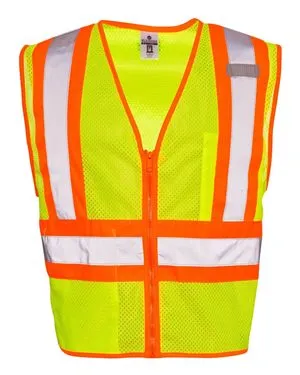 Contrasting Mesh Class 2 Safety Vest