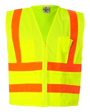 Combined Performance 5 Pocket Solid Class 2 Safety Vest