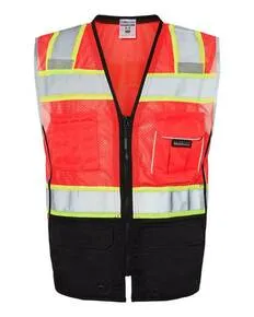 Premium Black Series Black Bottom Class 2 Safety Vest - Image 3