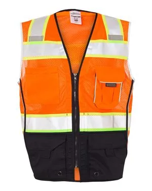 Premium Black Series Black Bottom Class 2 Safety Vest - Image 2