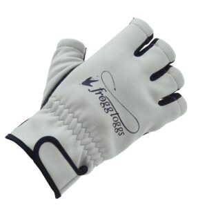 Frogg Fingers Fingerless Fishing & Outdoor Gloves - Gray/Black