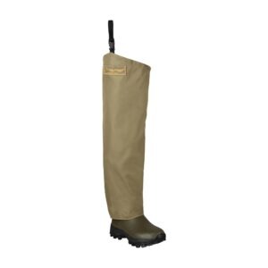 Men's Brush Hogg Heavy-Duty Nylon Bootfoot Hip Wader - Brown