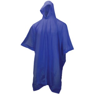 40-Inch Economy Rain Poncho - 0.10 mm PVC