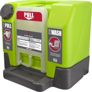 Gravity-Fed Eyewash Station and Accessories